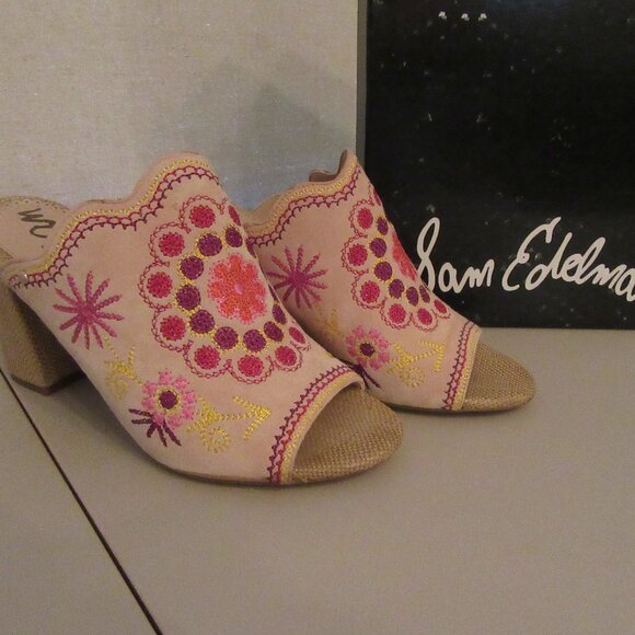 Sam Edelman Pink and Tan Wedges - Picture 1 of 6